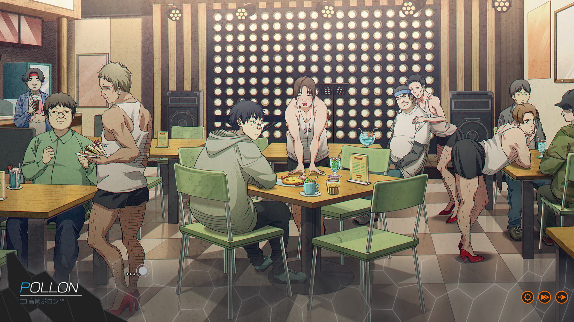 Anonymous;Code: Haha, get it? The women were just ugly dudes in disguise. Clearly not a commentary on anything at all in society.